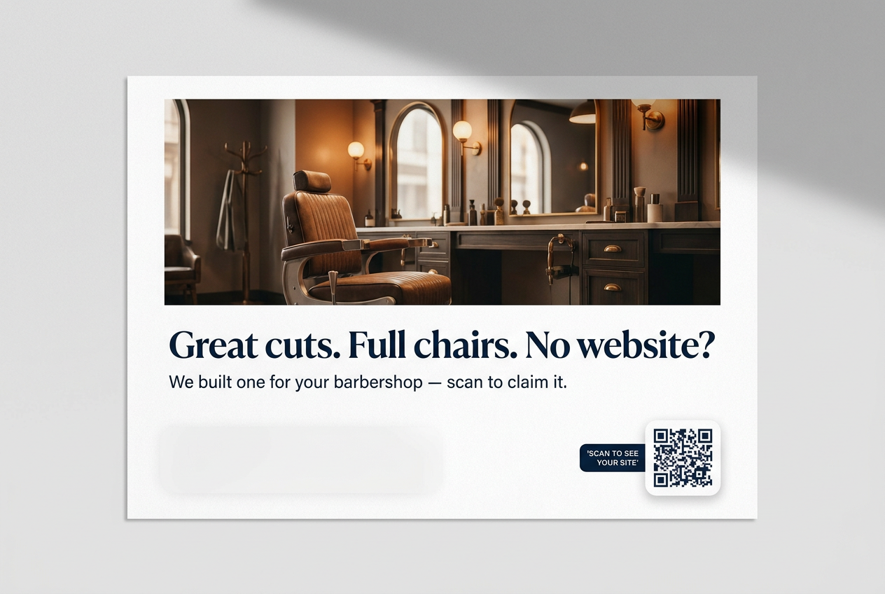Barber postcard