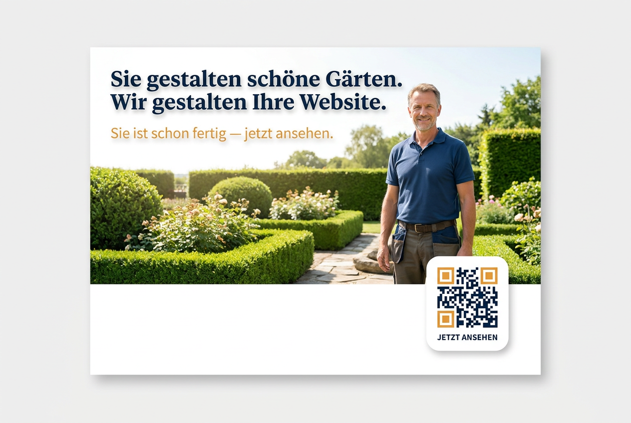 Garten Postkarte